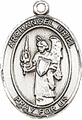 St Uriel the Archangel Medal - Sterling Silver