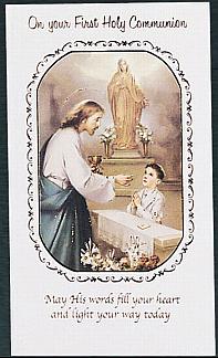 Boy&#39;s Spanish Communion Greeting Card