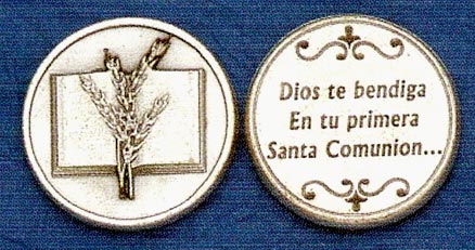 Communion Prayer Coin in Spanish