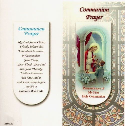 Communion Bookmark for Boy - Magnetic