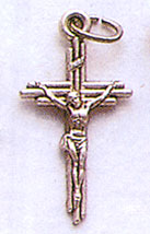 Small Metal Crucifix - 1-Inch