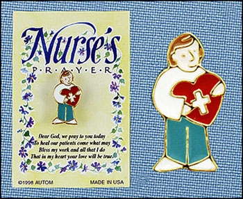 Nurse Get Well Health Care Pin
