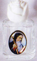 Glass Holy Water Bottle - St. Benedict - Without Water