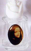 Glass Holy Water Bottle - Frances Cabrini - Without Water