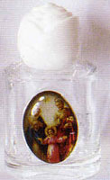 Glass Holy Water Bottle - Holy Family - Without Water