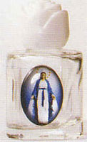 Glass Holy Water Bottle - Our Lady of Grace - Without Water