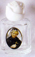 Glass Holy Water Bottle - St. Peregrine - Without Water