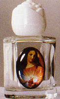 Glass Holy Water Bottle - Sacred Heart - Without Water