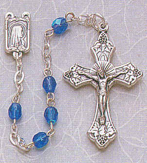 Dark Blue Dainty Rosary