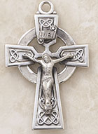 Sterling Silver Celtic Crucifix Pendant