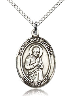 St Issac Jogues Sterling Silver Medal