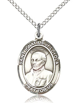 St Ignatius of Loyola Sterling Silver Medal