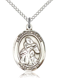 St Isaiah the Prophet Sterling Silver Medal