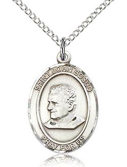 St John Bosco Sterling Silver Medal