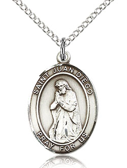 St Juan Diego Sterling Silver Medal