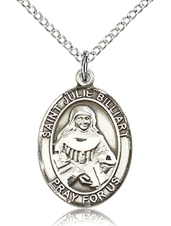 St Julie Billiart Sterling Silver Medal