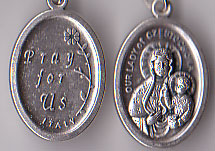 Our Lady of Czestochowa Oxidized Medal