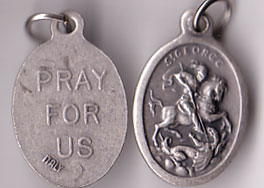 St. George Oxidized Medal