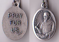 St. John Neumann Oxidized Medal