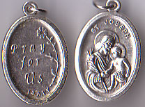 St. Joseph Oxidized Medal