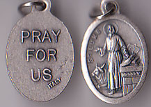 St. Luke Oxidized Medal