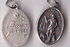 St. Lazarus Oxidized Medal