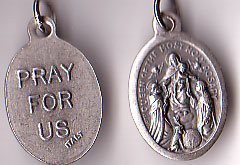 Our Lady of Mercy Inexpensive Oxidized Medal