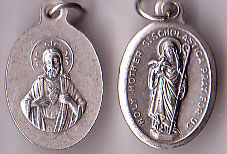 St. Scholastica Oval Medal