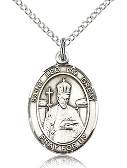 St Leo the Great Sterling Silver Medal