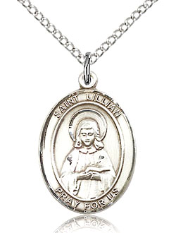St Lillian Sterling Silver Medal
