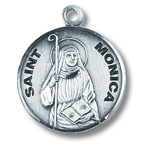 St Monica Sterling Silver Medal