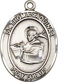 St Thomas Aquinas Sterling Silver Medal