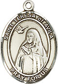 St Teresa Sterling Silver Medal