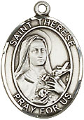St Therese Sterling Silver Medal