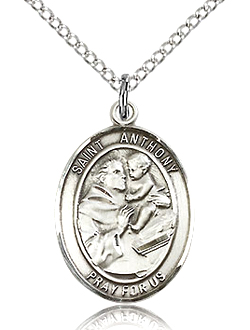 St Anthony Sterling Silver Medal