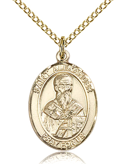 St Alexander Gold Filled Medal