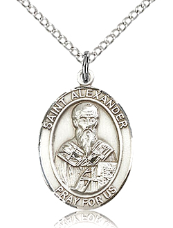 St Alexander Sterling Silver Medal