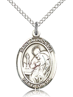 St Alphonsus Sterling Silver Medal