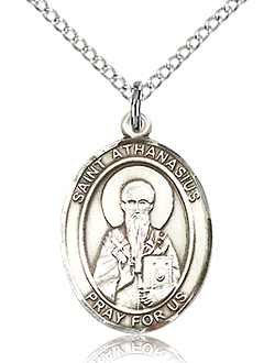 St Athanasius Sterling Silver Medal