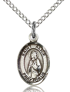 St Alice Small Sterling Silver Medal
