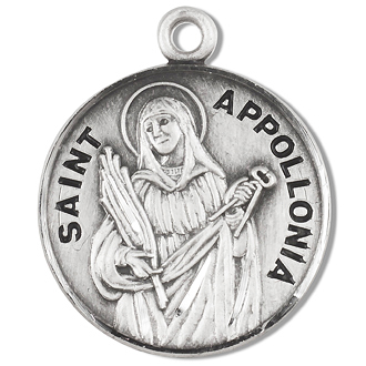 St Appollonia Sterling Silver Medal