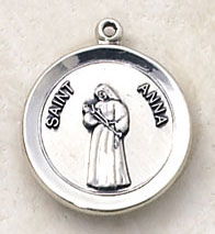 St Anna Sterling Silver Medal