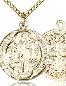 St Benedict Jubilee Gold Filled Medal