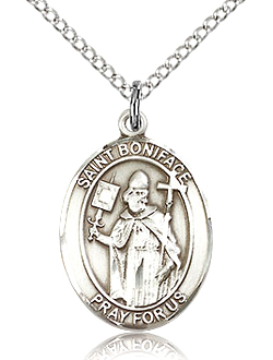 St Boniface Sterling Silver Medal