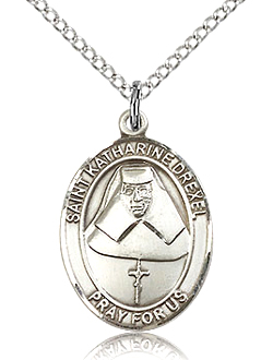 St Katherine Drexel Sterling Silver Medal