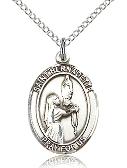 St Bernadette Sterling Silver Medal