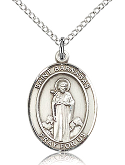 St Barnabas Sterling Silver Medal