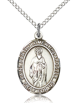 St Bartholomew the Apostle Sterling Silver Medal