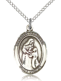 St Caroline Sterling Silver Medal