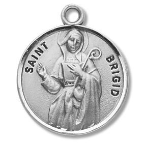 St Brigid Sterling Silver Medal